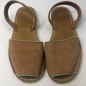 Nude leather Spanish sandals ❤️